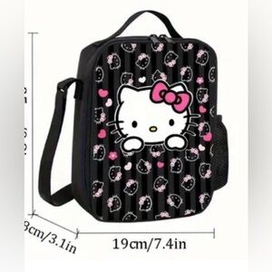 Sanrio Hello Kitty Black Lunch Bag Lunchbox NEW